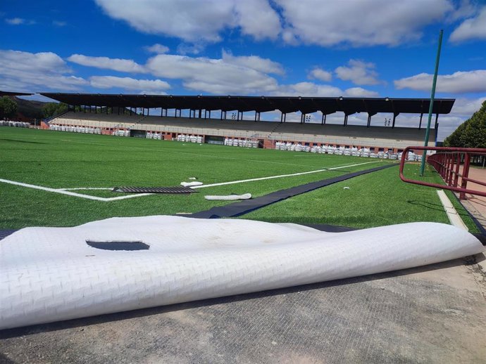 Logroño Deporte tiene en marcha obras de renovación y mantenimiento en las instalaciones deportivas por 1,7 millones