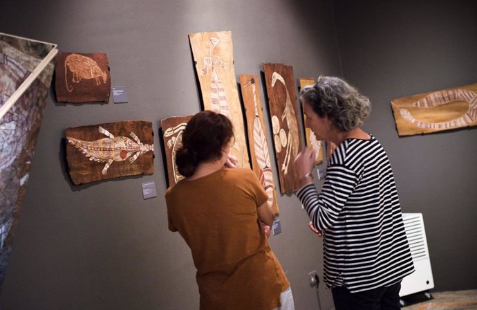 La exposición temporal 'Art rupestre de la terra d'Arnhem, Austrlia'