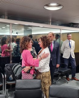 La consellera de Hacienda y Relaciones Exteriores, Rosario Sánchez, durante el Consejo de Política Fiscal y Financiera (CPFF).