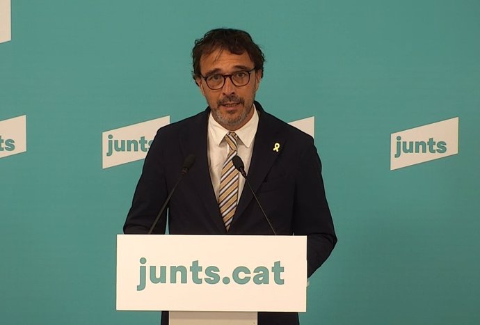 El portavoz de Junts, Josep Rius, a 27 de julio de 2022.