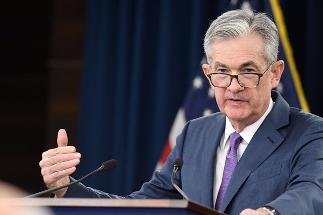 El presidente de la Fed, Jerome Powell, durante una rueda de prensa el 16/06/2019.