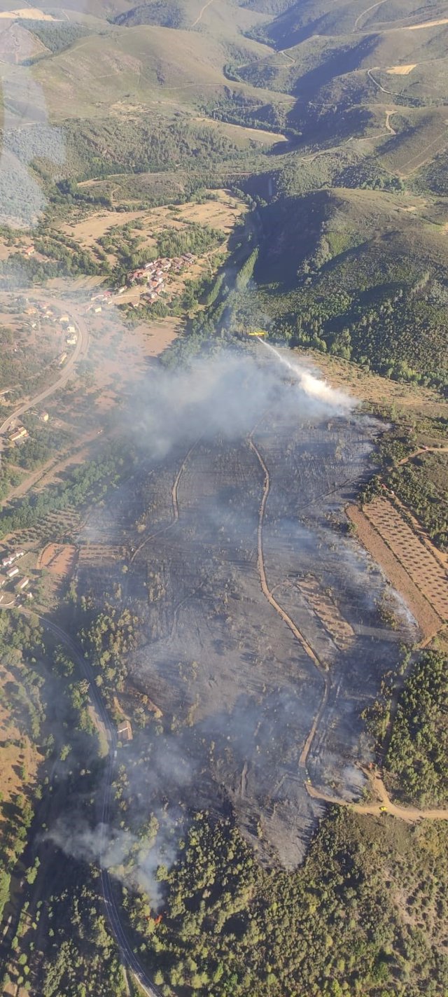 Incendio en Trabazos (Zamora)