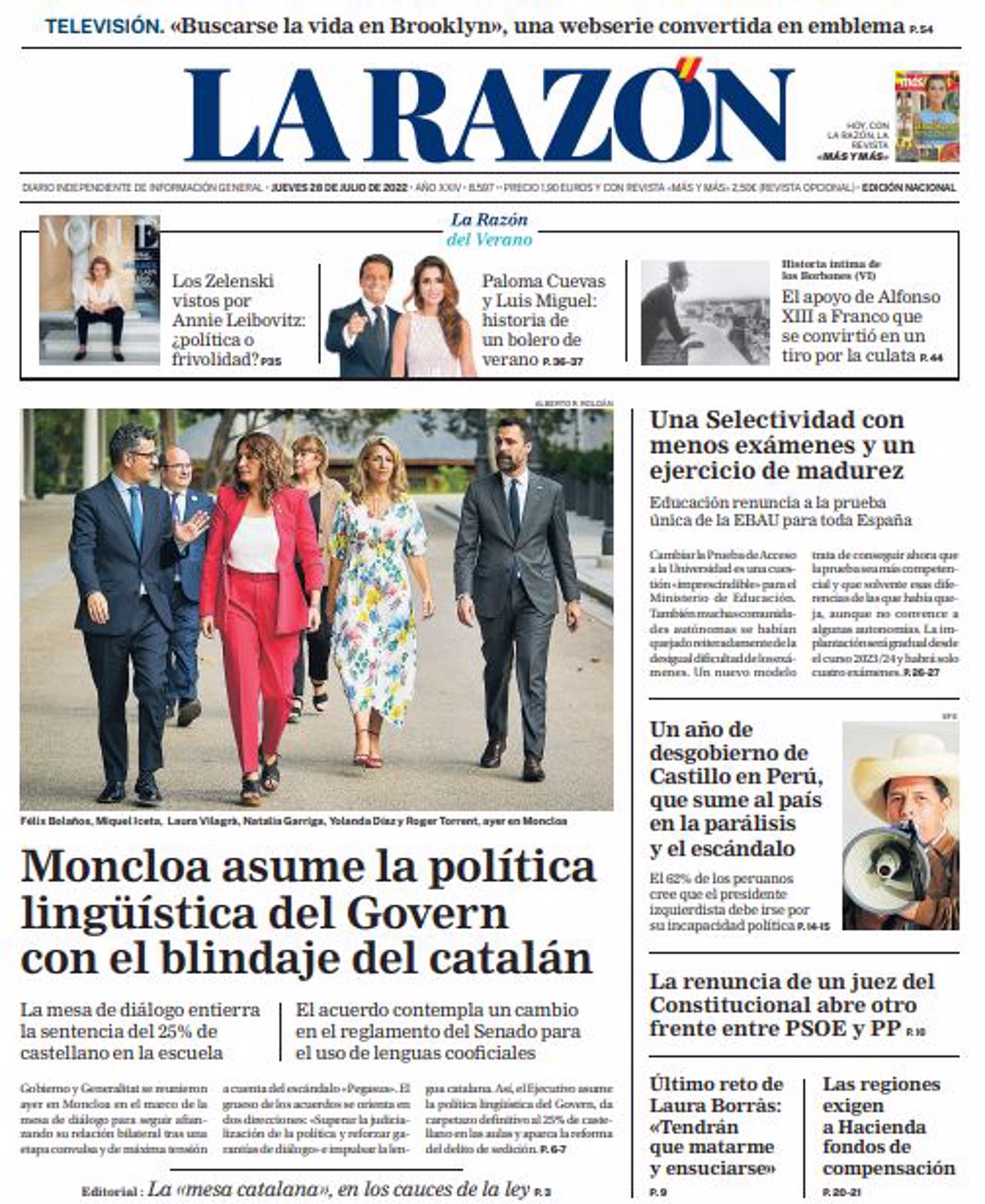 Catalán, español y europeo - Revista de Prensa