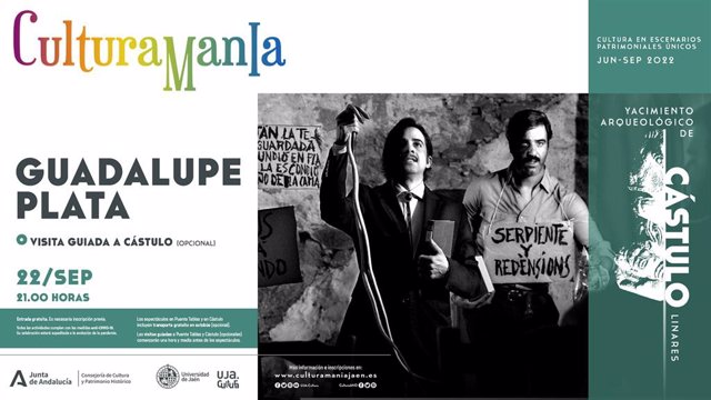 Cartel de la actuación de Guadalupe Plata.