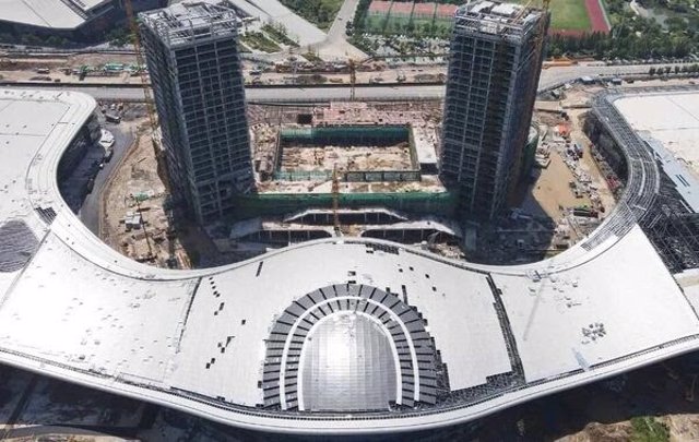 Construcción del recinto ferial de Shangqiu (China)