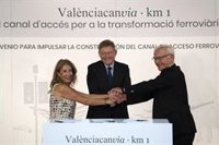 Firmado el convenio del canal de acceso a València con 550 millones para la "metamorfosis urbana" e impulsar el Corredor