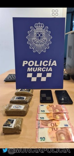 Imagen de las pastillas de hachís intervenidas