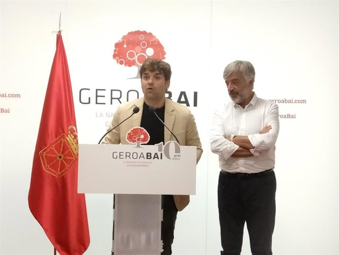 Pablo Azcona y Koldo Martínez, de Geroa Bai.