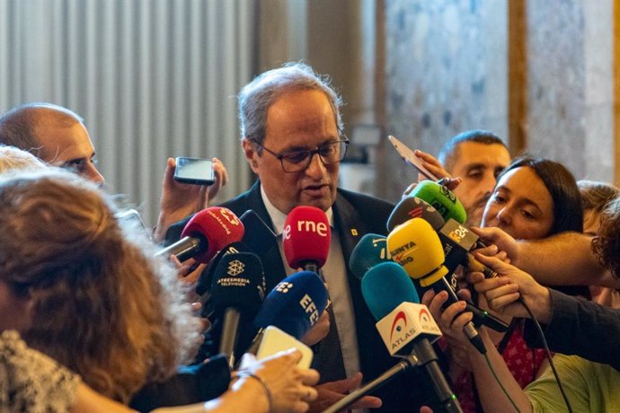 El expresidente de la Generalitat Quim Torra a 28 de julio de 2022 en el Parlament