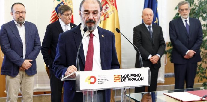 El presidente del Gobierno de Aragón, Javier Lambán.