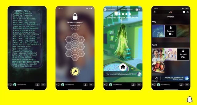 Snapchat presenta su primer juego de RA, Ghost Phone