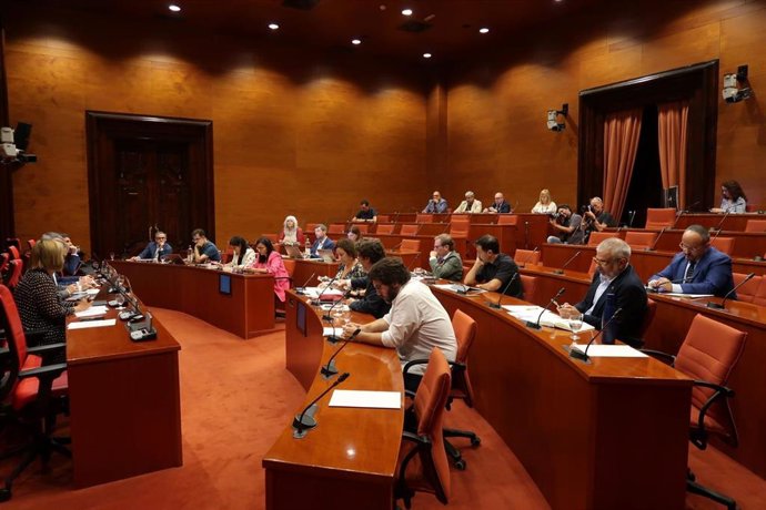 La Comisión de Asuntos Institucionales (CAI) del Parlament de este 28 de julio de 2022.
