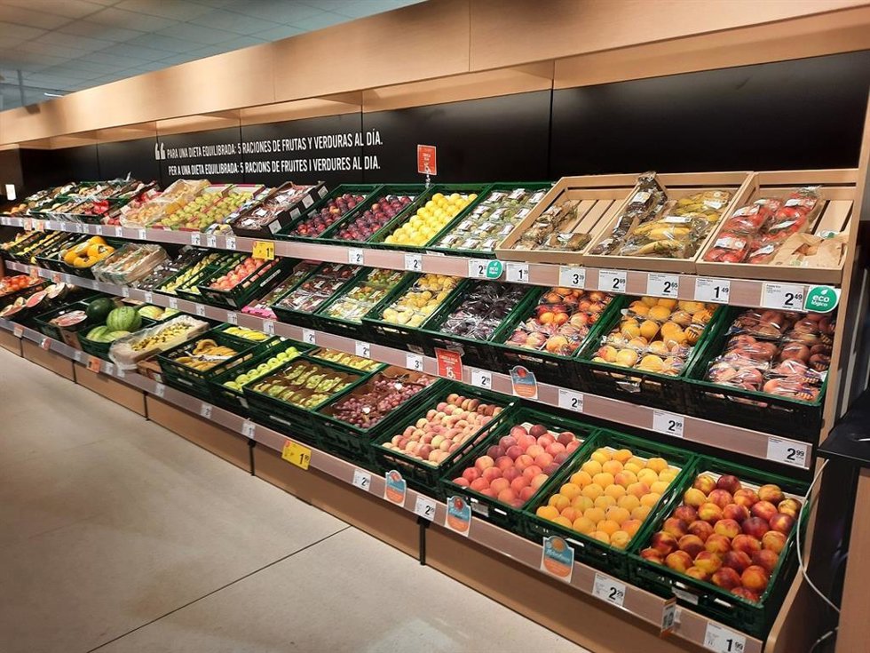 Expositor de frutas de Consum