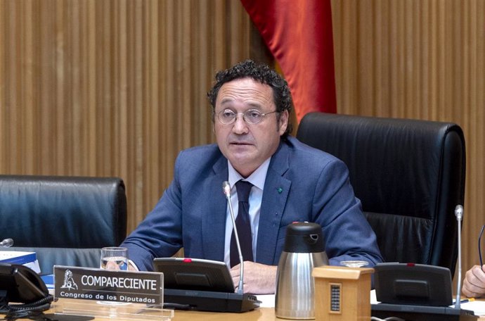 El candidato a nuevo fiscal general del Estado, Álvaro García Ortiz, comparece ante la Comisión de Justicia del Congreso de los Diputados, a 28 de julio de 2022, en Madrid (España).