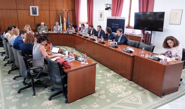 Reunión de la Junta de Portavoces del Parlamento andaluz.