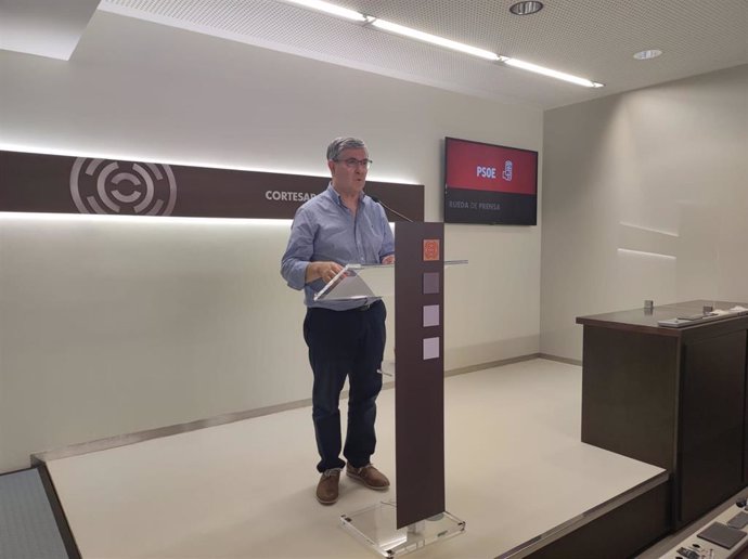 El portavoz del PSOE, Vicente Guillén