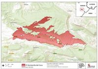 Copernicus sitúa en 2.540 las hectáreas quemadas por el fuego de Quintanilla del Coco (Burgos)