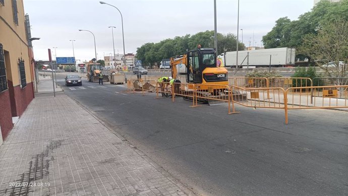 Inicio de los trabajos del centro de transformación de Endesa