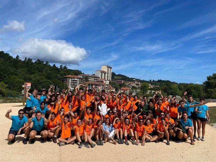 Los participantes de EuskarAbentura en Klima Abentura en Busturia