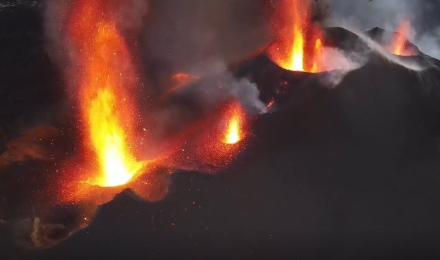 Archivo - Centros emisores del volcán de La Palma
