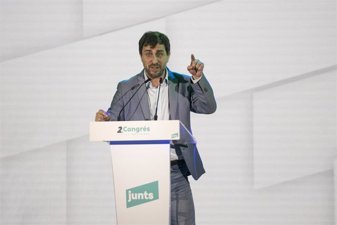 Archivo - El vicepresidente del Consell per la República (CxRep), Toni Comín, durante el Congreso de su partido, en el Espace Jean Carrere, a 4 de junio de 2022, en Argels-sur-Mer, Pirineos orientales, Occitania, (Francia). En esta cumbre de Argelers s