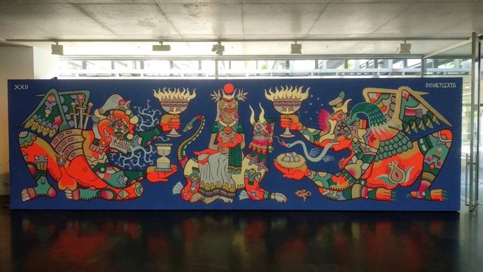 Mural en el muro del MuVIM