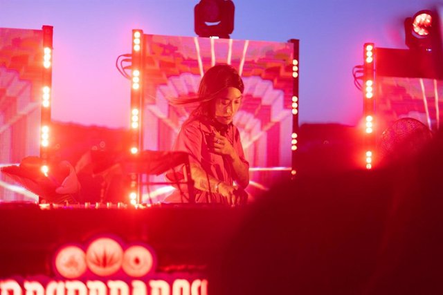 Peggy Gou played a sunset set in Ibiza for lucky party goers who danced the most steps the night before at Elrow, and unlocked the reward invite