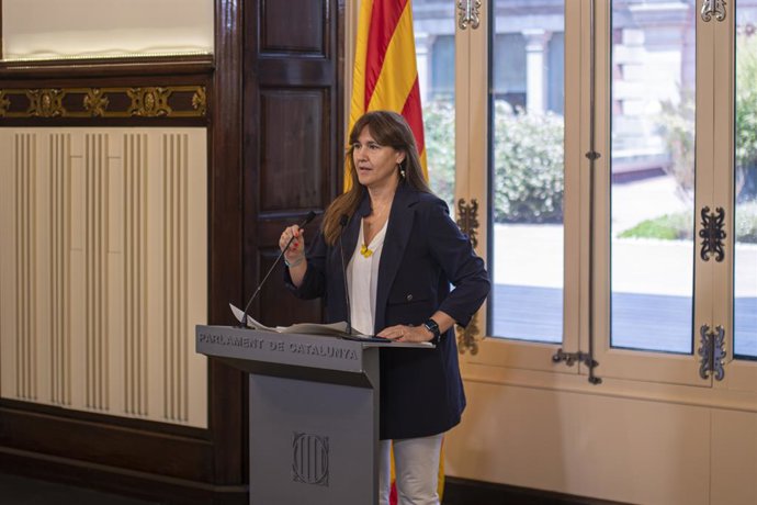 La presidenta del Parlament, Laura Borrs