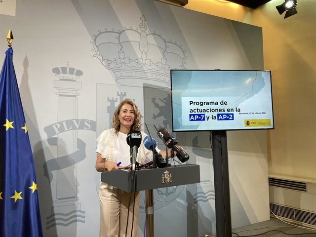 La ministra de Transports, Mobilitat i Agenda Urbana, Raquel Sánchez