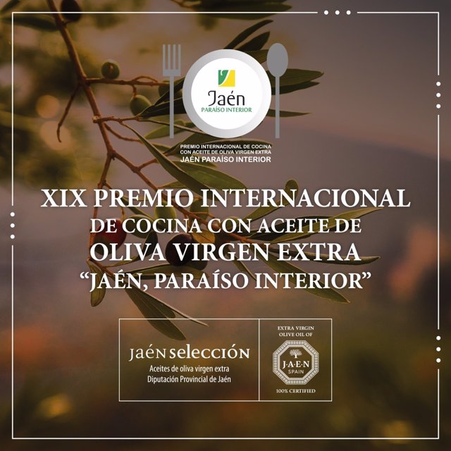 Cartel del XIX Premio de Cocina 'Jaén, paraíso interior'