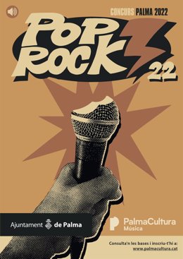 El cartel del concurso de pop rock en Palma.