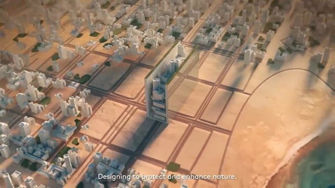 Así será 'The Line', el proyecto futurista de 200 metros de ancho y 170 de largo que albergará a 9 millones de personas