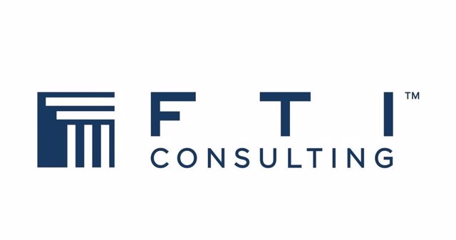 Archivo - Logo de la firma cotizada estadounidense de consultoría y banca de inversión FTI Consulting.