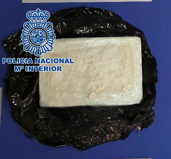 Cocaína incautada por la Policía Nacional.