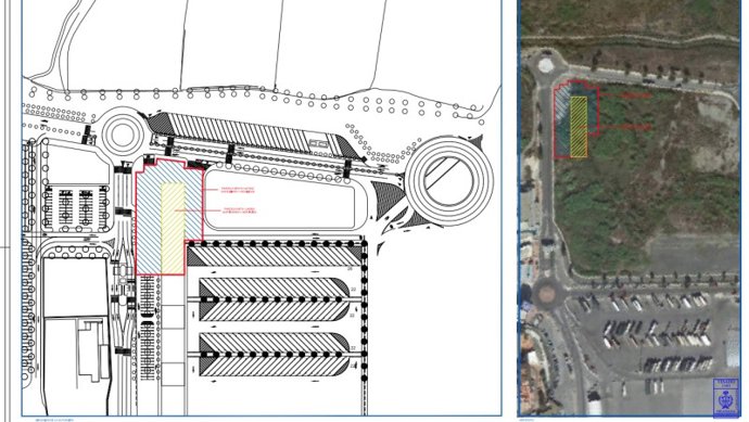 Planos de la nueva estación de servicio del puerto de Motril (Granada).