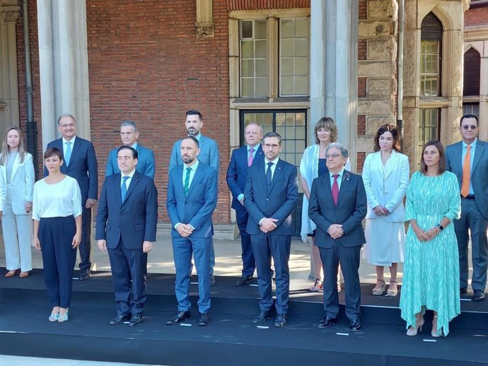 La consellera de Hacienda y Relaciones Exteriores, Rosario Sánchez, en la reunión de la Conferencia para Asuntos Relacionados con la Unión Europea.