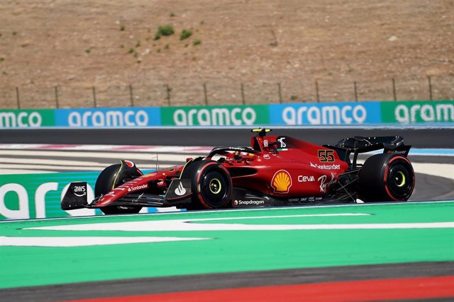 El piloto español Carlos Sainz durante un Gran Premio del Mundial 2022