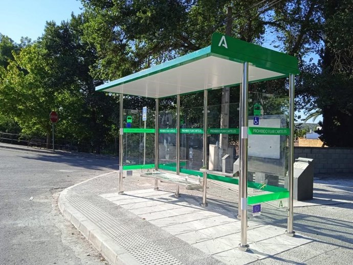 Marquesina de autobús.