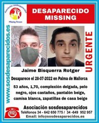 Buscan a un hombre de 53 años desaparecido desde este jueves en Palma