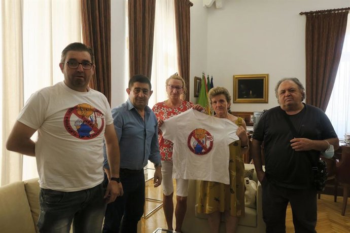 Reunión de miembros de la plataforma con Francisco Reyes