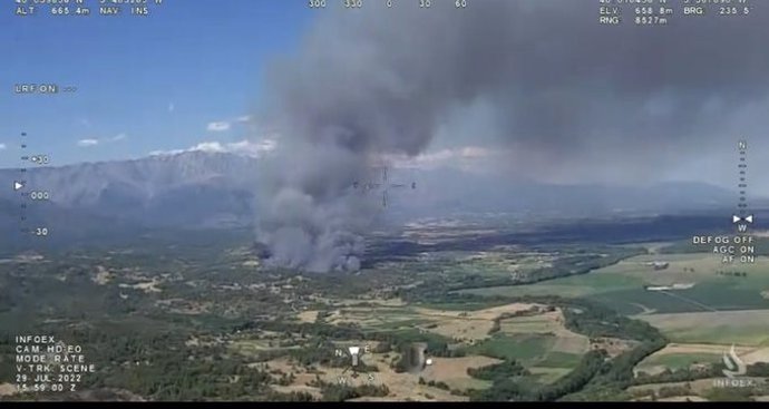 Incendio en Villanueva de la Vera