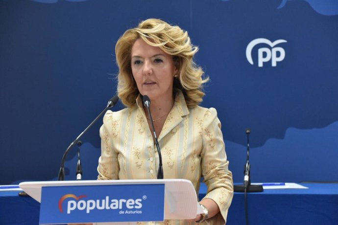 La presidenta del PP de Asturias, Teresa Mallada, en el Comité Ejecutivo Autonómico.