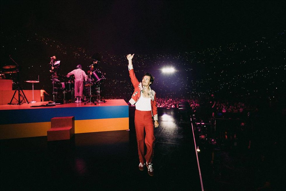 Harry Styles en su concierto en Colonia, Italia