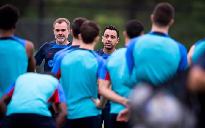 El entrenador del FC Barcelona, Xavi Hernández