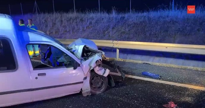 Foto del accidente en la M-501