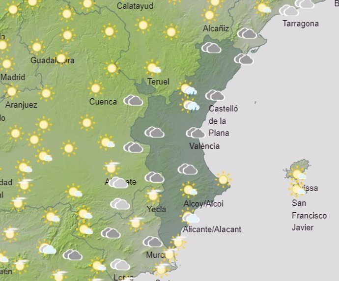 Predicción meteorológica 30 de julio