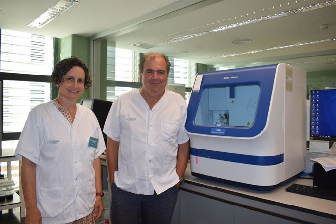 Los investigadores responsables de la invención Alexander Damián Heine Suñer y Laura Torres Juan