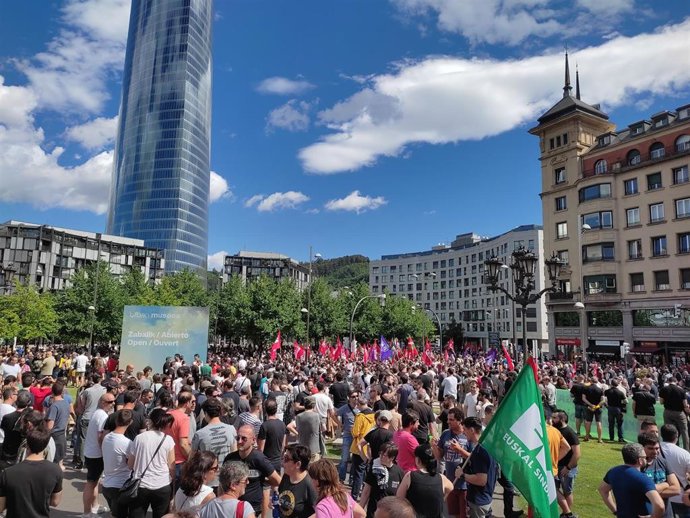 Jornada de huelga en el Metal de Bizkaia (archivo)