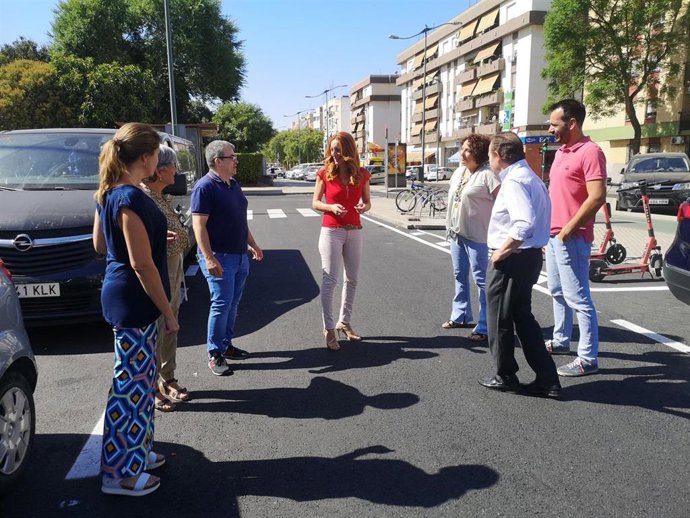 Sevilla concluye la repavimentación de las calles Manuel Villalobos, Florencio Quintero y Constantina 