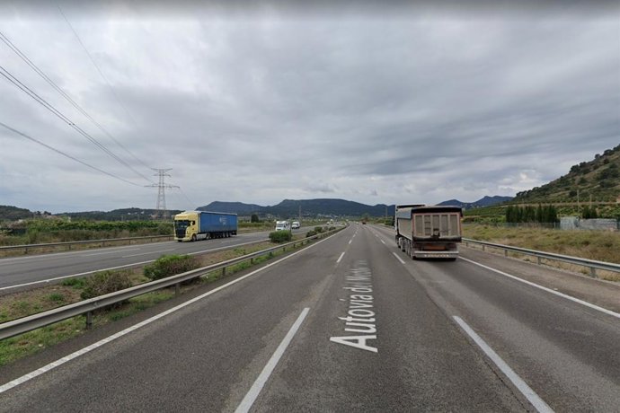 AP-7 a la altura de Sagunt (Valencia)